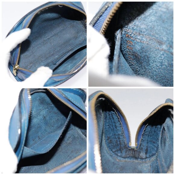 LOUIS VUITTON Epi Dauphine PM Pouch Blue M48445 LV Auth 89185 - Picture 16 of 16